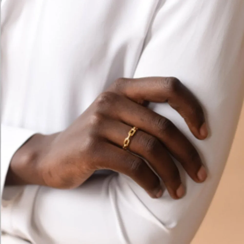Gold Chain Ring